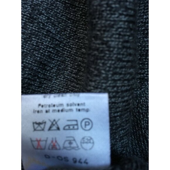 Genny Way Italy Men's Gray V-Neck Button Wool Knit Cardigan Sweater Vest Casual - Picture 7 of 9